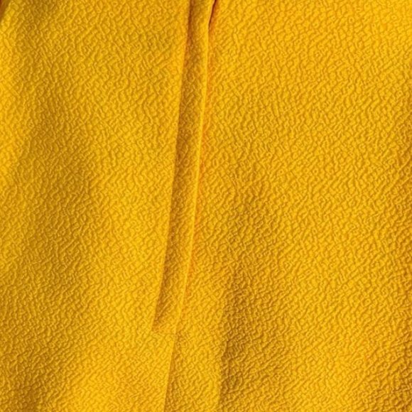 H&M Pleated Yellow A-Line Skirt, Sz. US 4 - Picture 3 of 3